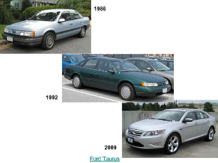 1986 1992 2009 Ford Taurus 