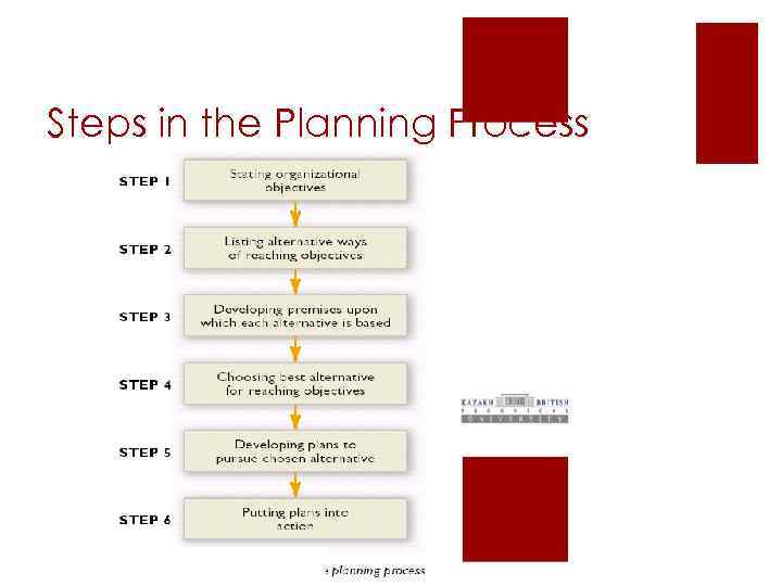 Steps in the Planning Process 