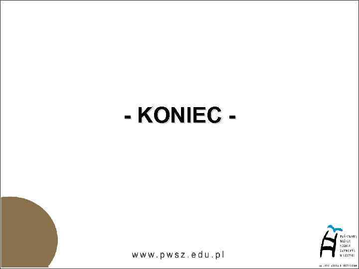 - KONIEC - 