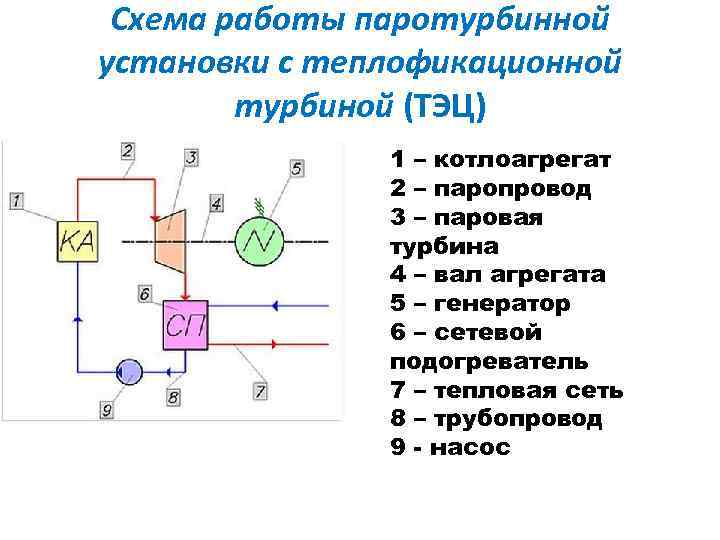 Принципиальная схема турбины