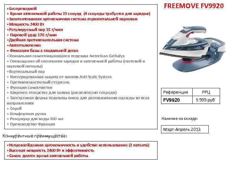 • Беспроводной • Время автономной работы 25 секунд (4 секунды требуется для зарядки)