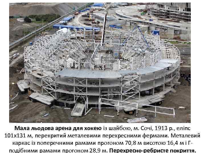 Мала льодова арена для хокею із шайбою, м. Сочі, 1913 р. , еліпс 101