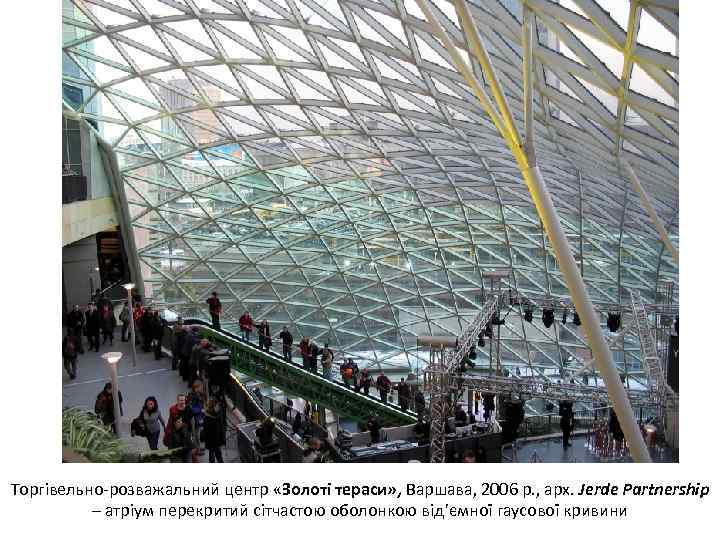 Торгівельно-розважальний центр «Золоті тераси» , Варшава, 2006 р. , арх. Jerde Partnership – атріум