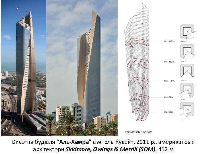 Висотна будівля “Аль-Хамра” в м. Ель-Кувейт, 2011 р. , американські архітектори Skidmore, Owings &