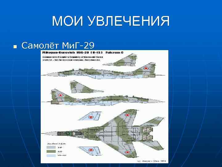 МОИ УВЛЕЧЕНИЯ n Самолёт Ми. Г 29 