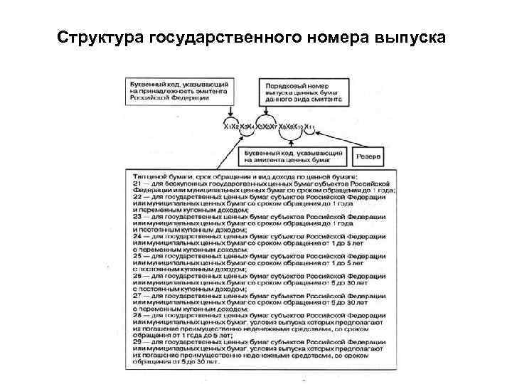 Структура государственного номера выпуска 