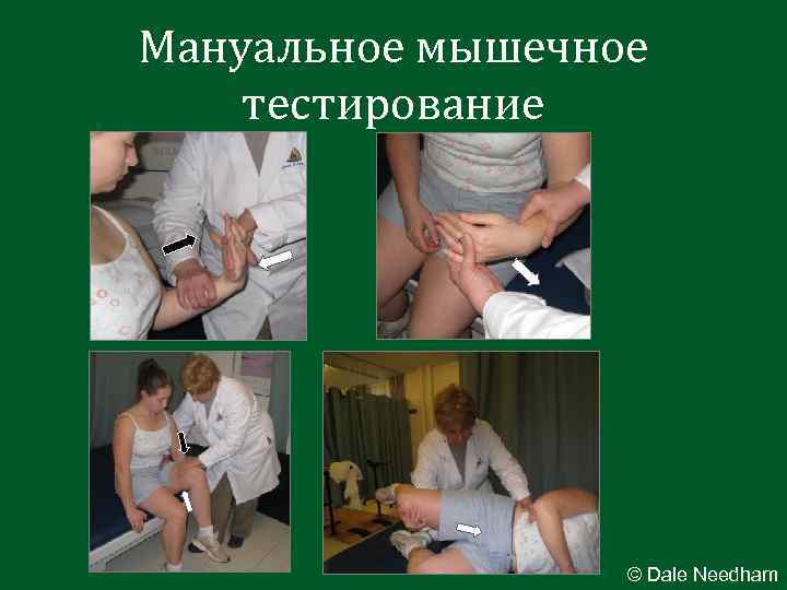 Мануальное мышечное тестирование © Dale Needham 