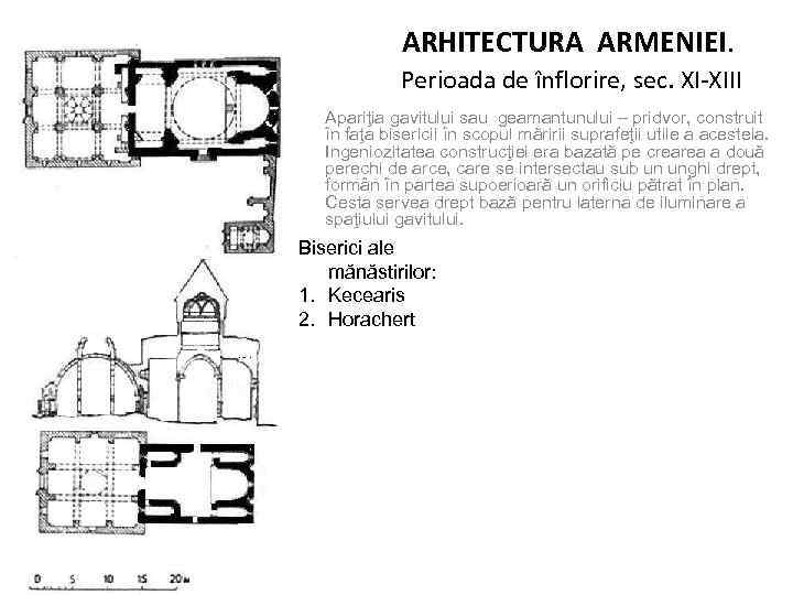 ARHITECTURA ARMENIEI. Perioada de înflorire, sec. XI-XIII Apariţia gavitului sau geamantunului – pridvor, construit
