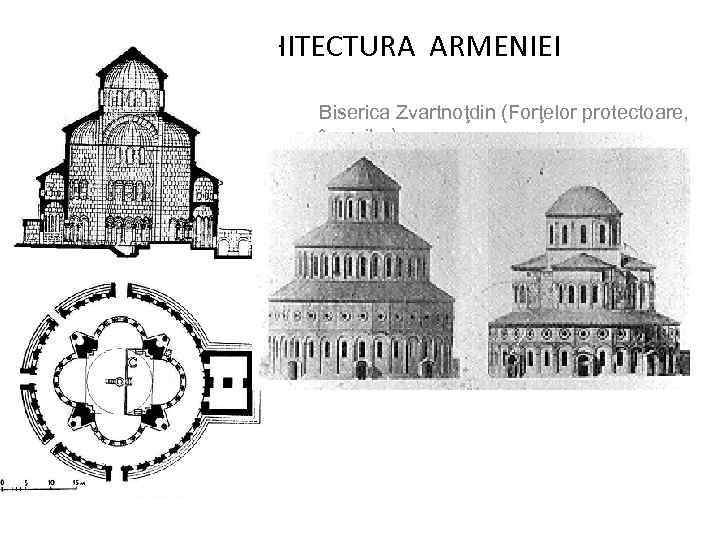 ARHITECTURA ARMENIEI Biserica Zvartnoţdin (Forţelor protectoare, îngerilor) Ecimiadzin, teraconc, mij. sec. VII 