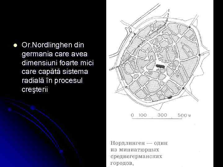 l Or. Nordlinghen din germania care avea dimensiuni foarte mici care capătă sistema radială