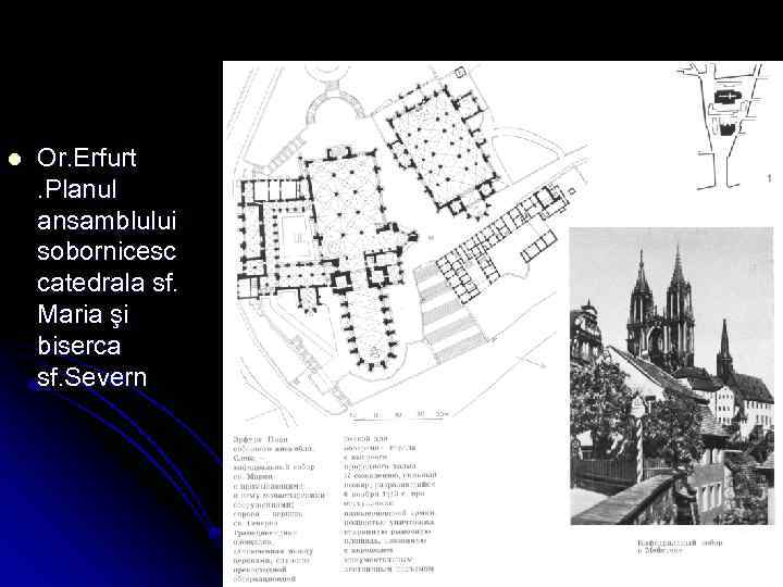 l Or. Erfurt. Planul ansamblului sobornicesc catedrala sf. Maria şi biserca sf. Severn 