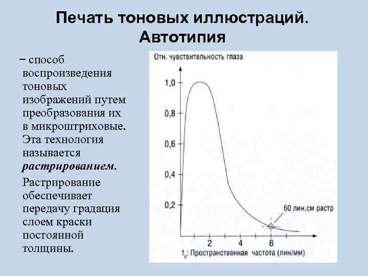 Печать тоновых иллюстраций. Автотипия способ воспроизведения тоновых изображений путем преобразования их в микроштриховые. Эта