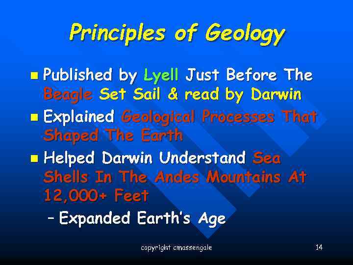 Principles of Geology Published by Lyell Just Before The Beagle Set Sail & read