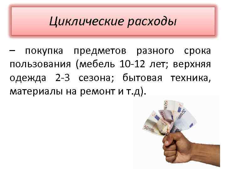 Затраты на покупку. Циклические расходы семьи. Циклические затраты. Циклические расходы семьи примеры. Циклические затраты примеры.