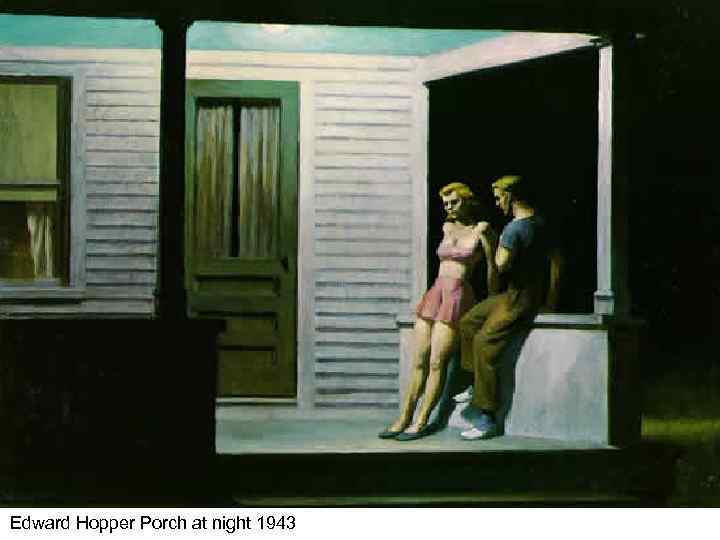 Edward Hopper Porch at night 1943 