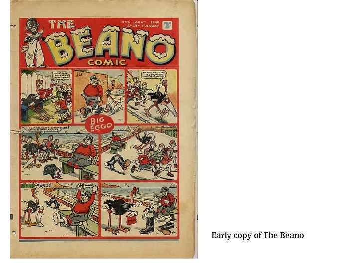 Early copy of The Beano 