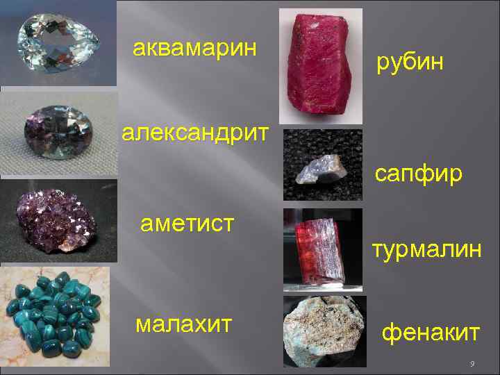 Камни россии фото с названиями и описанием