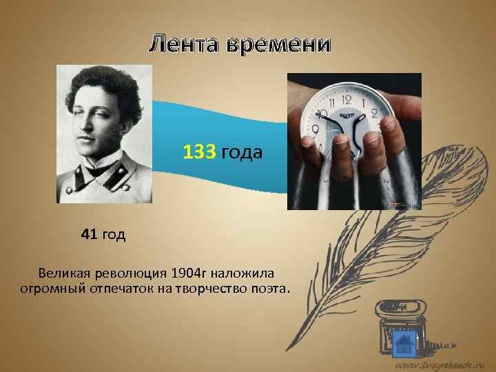 Лента времени 133 года 41 год Великая революция 1904 г наложила огромный отпечаток на