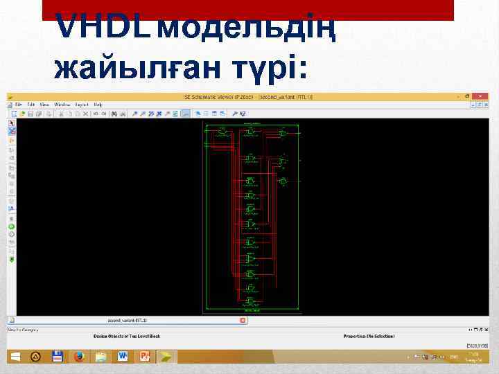 VHDL модельдің жайылған түрі: 