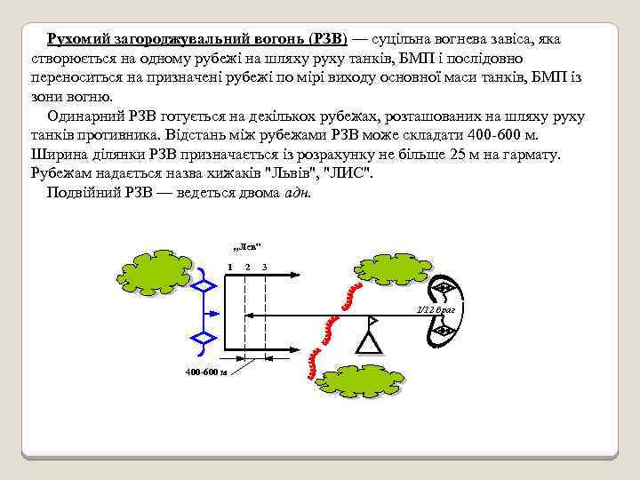 Рухомий загороджувальний вогонь (РЗВ) — суцільна вогнева завіса, яка створюється на одному рубежі на