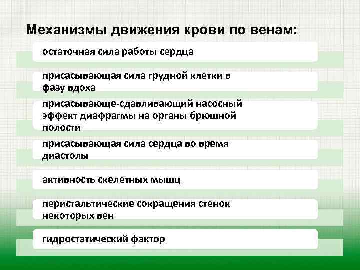 Особенности движения