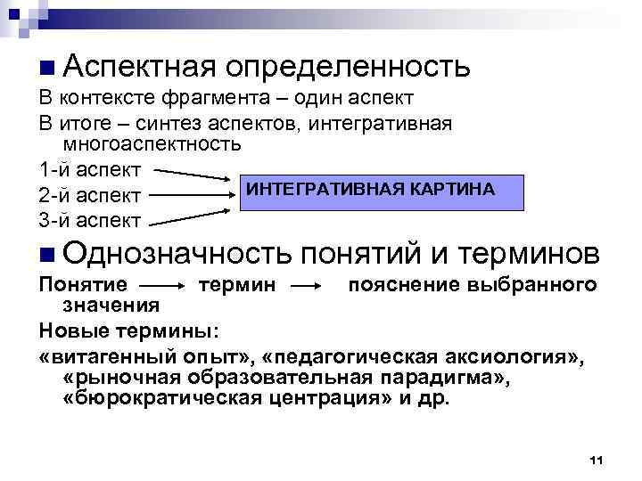 Определенность. Синтез итог. Исследования на определенность. Понятие определенности. 