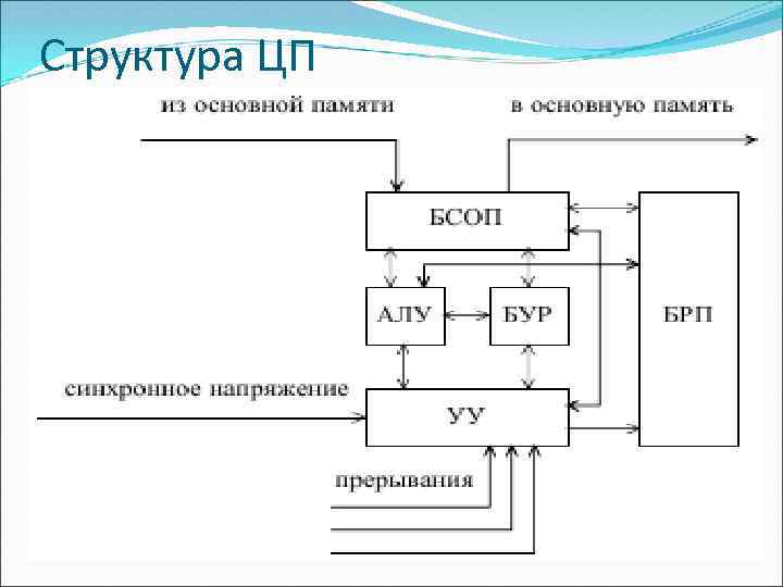 Структура ЦП 