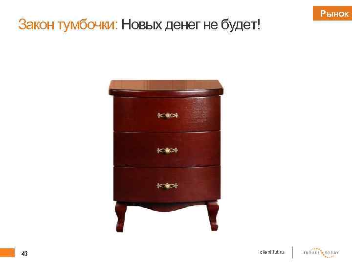 Закон тумбочки: Новых денег не будет! 43 client. fut. ru Рынок 