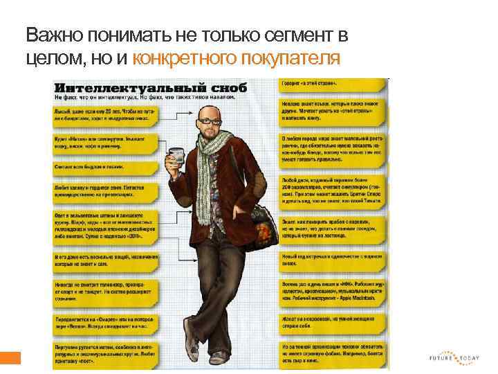 Важно понимать не только сегмент в целом, но и конкретного покупателя 78 client. fut.