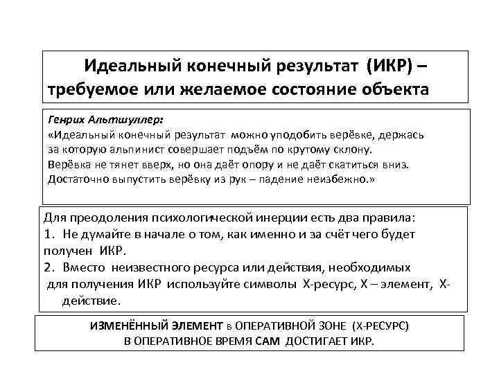 Является идеальным для. Идеальный конечный результат. Идеальный конечный результат примеры. Идеальный конечный результат (икр). Идеальный конечный результат ТРИЗ.