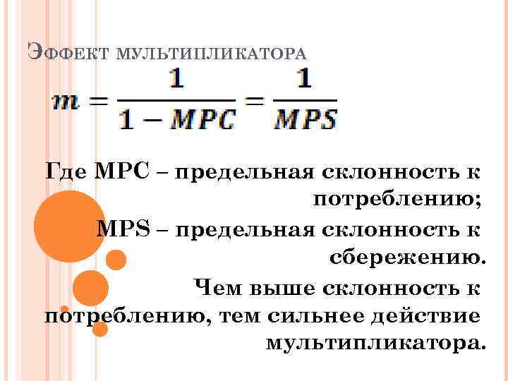 Предельная склонность к потреблению мрс