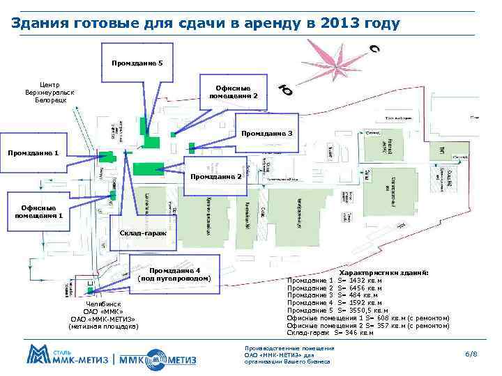 Здания готовые для сдачи в аренду в 2013 году Промздание 5 Центр Верхнеуральск Белорецк
