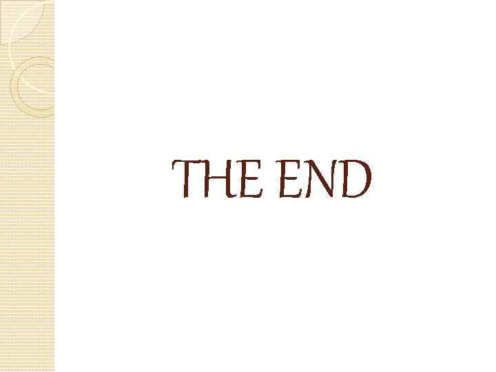 THE END 