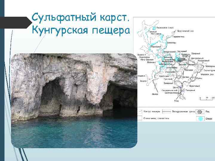 Сульфатный карст. Кунгурская пещера 