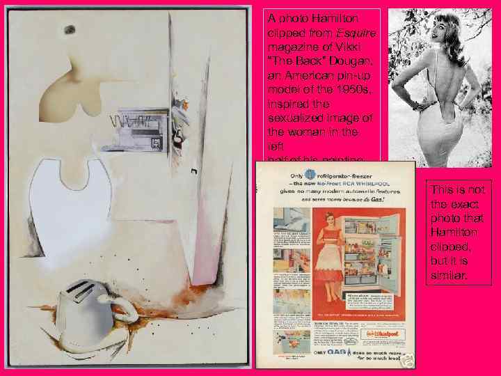 A photo Hamilton clipped from Esquire magazine of Vikki “The Back” Dougan, an American