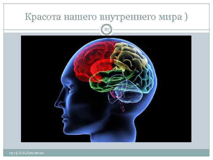 Красота нашего внутреннего мира ) 27 проф. И. Е. Лукьянова 