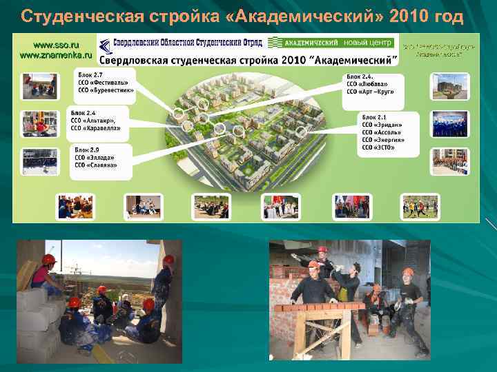 Студенческая стройка «Академический» 2010 год 