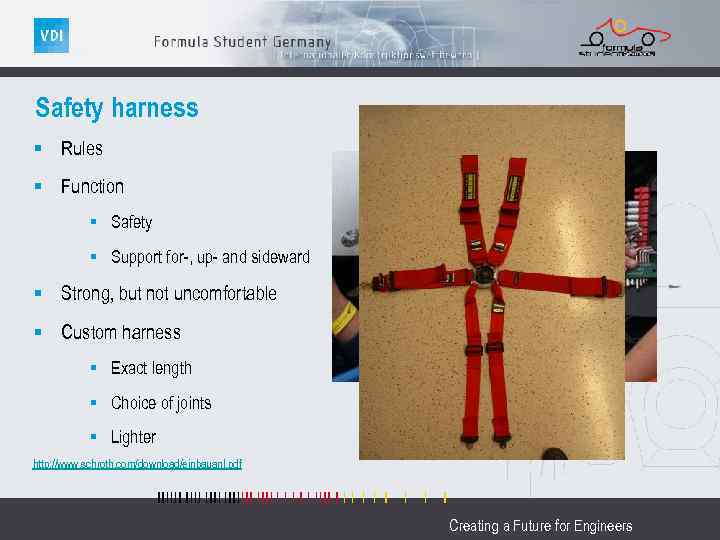 Safety harness § Rules § Function § Safety § Support for-, up- and sideward