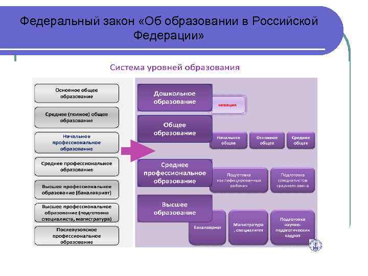 Федеральный закон «Об образовании в Российской Федерации» 