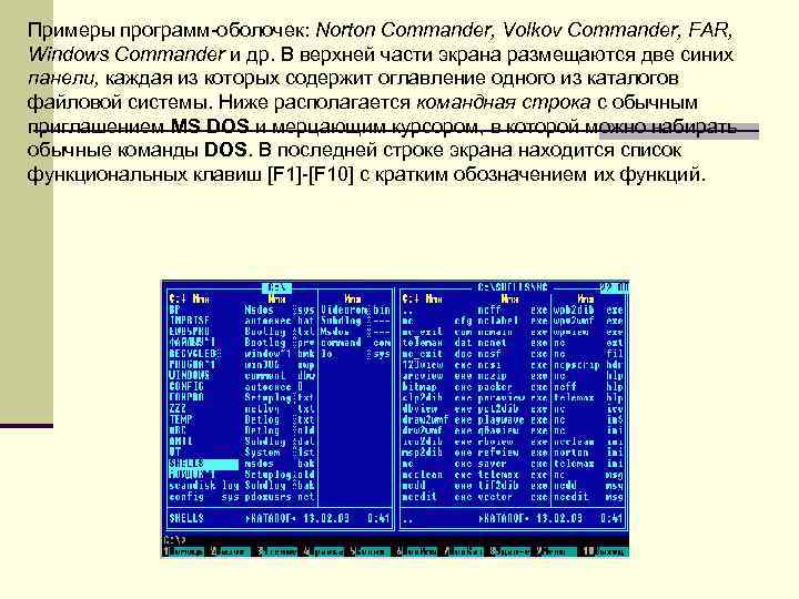 Операционная система относится к программам оболочкам