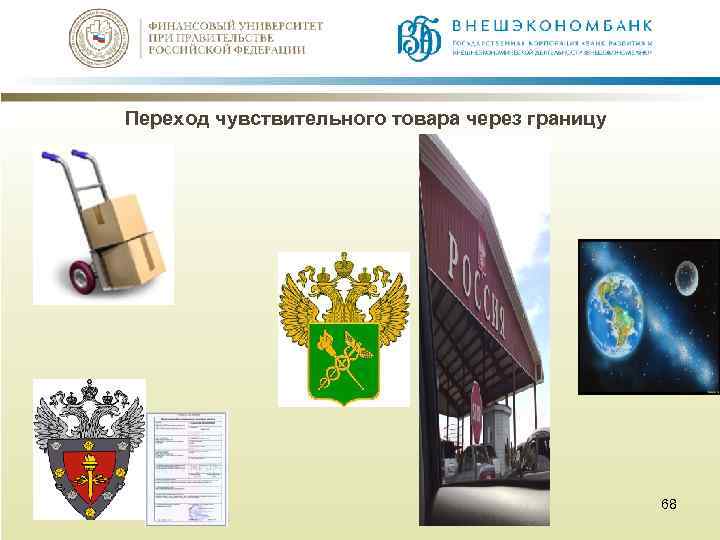 Переход чувствительного товара через границу 68 