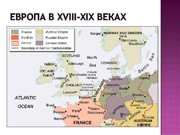 ЕВРОПА В XVIII-XIX ВЕКАХ 