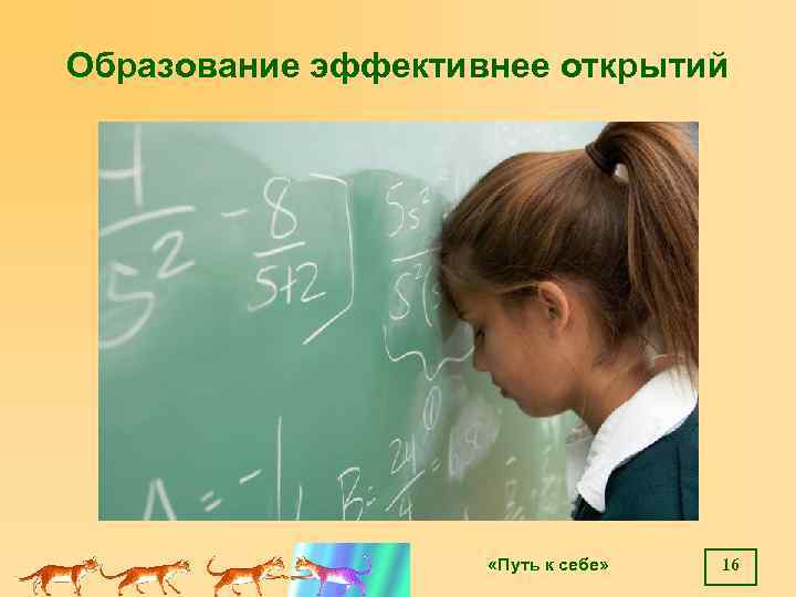 Образование эффективнее открытий «Путь к себе» 16 