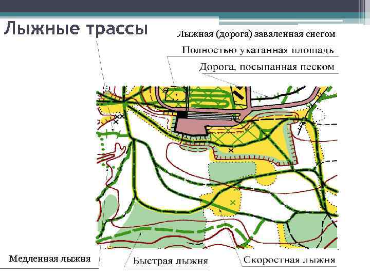 Лыжные трассы Медленная лыжня Лыжная (дорога) заваленная снегом 