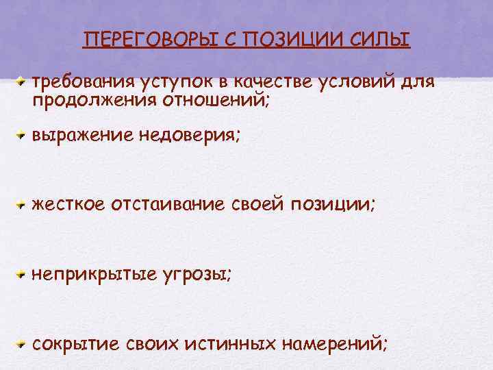 Сила требование. Переговоры с позиции силы. Требования с позиции силы. Требование уступок в качестве условия для продолжения отношений. Разговор с позиции силы это.