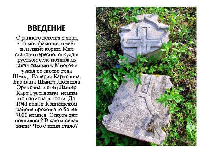 ВВЕДЕНИЕ С раннего детства я знал, что моя фамилия имеет немецкие корни. Мне стало