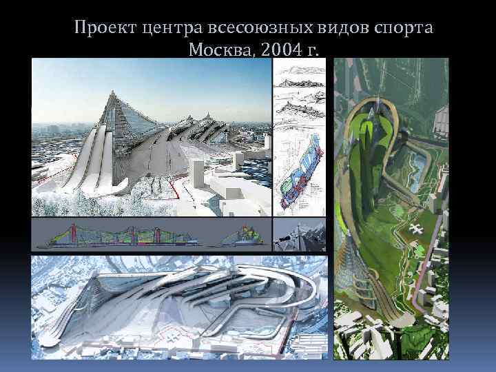 Проект центра всесоюзных видов спорта Москва, 2004 г. 