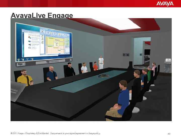 Avaya. Live Engage © 2011 Avaya – Proprietary & Confidential. Use pursuant to your