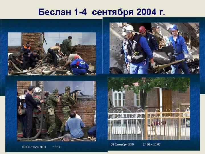 Беслан 1 -4 сентября 2004 г. 