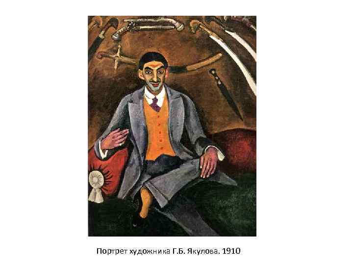 Портрет художника Г. Б. Якулова. 1910 